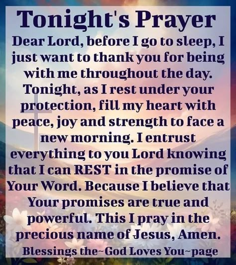 Powerful Prayer Before Sleep, Goodnight Prayers Bedtime, Goodnight Prayer, Goodnight Prayers, Night Time Prayers, Prayer For Tonight, Healing Christian, Good Night Prayers And Blessings, Goodnight Blessings