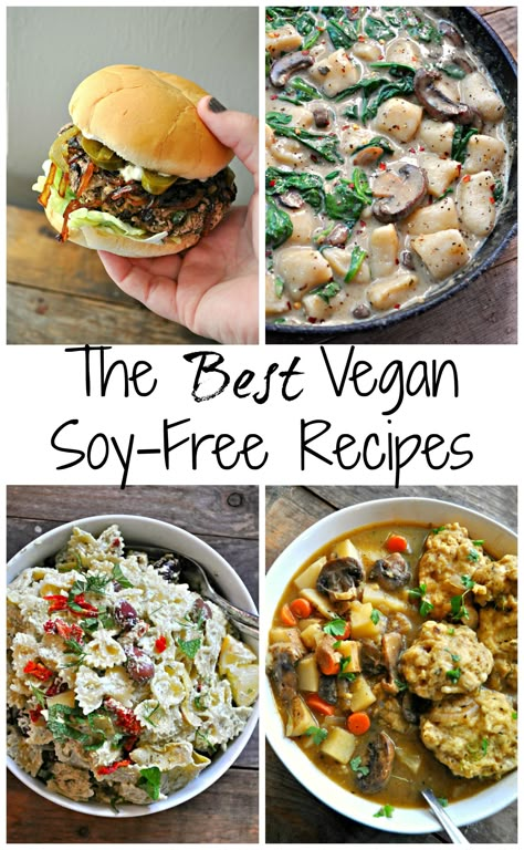 The Best Vegan Soy-Free Recipes - Rabbit and Wolves Dairy And Soy Free Meals, Dairy Soy Egg Free Recipes, Vegan Recipes No Soy, Rabbit And Wolves, Vegan Tzatziki, Soy Free Dairy Free, Dairy Free Soy Free, Soy Free Vegan, Soy Free Recipes