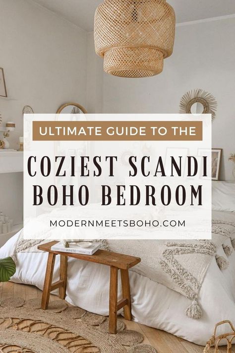 Bohemian Bedroom Aesthetic, Boho Scandinavian Bedroom, Cheap Boho Decor Ideas, Boho Decor Diy Cheap, Bedroom Design Bohemian, Bedrooms Bohemian, Living Room Modern Boho, Bohemian Decor Living Room, Modern Scandinavian Bedroom