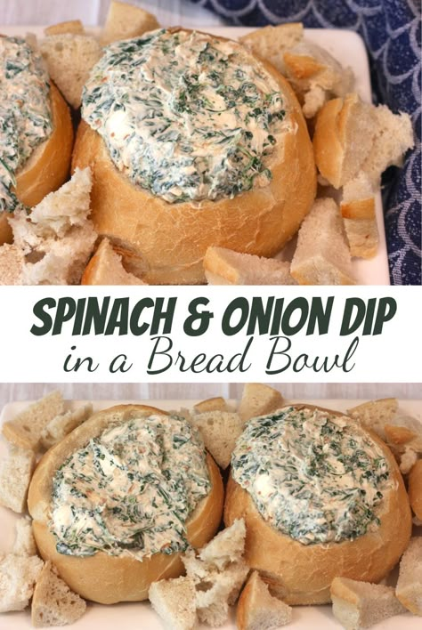 Bread Bowl Spinach Dip, Homemade Chex Mix Recipe, Bread Bowl Dip, Thanksgiving Bread, Cob Loaf, Bowl Recipes Easy, Bread Bowl Recipe, Appetizers Easy Dips, How To Make Spinach