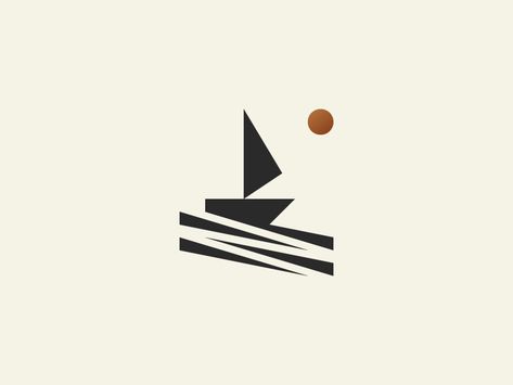 RizalNSaputra | Branding & Logo Design Boat Logo Design Inspiration, Boat Logo Design Ideas, Boat Branding, Ship Logo Design, Boat Logo Design, Eco Logo Design, Kindergarten Logo, Sailing Logo, Boat Logo