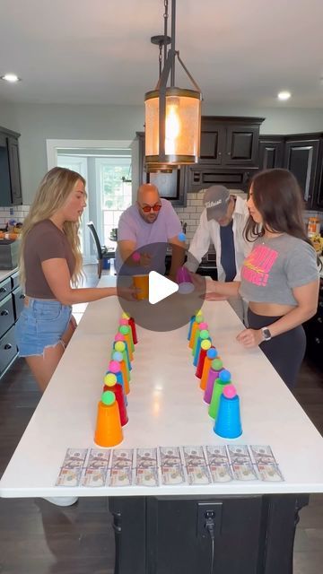 Evan Era on Instagram: "Cup Catch Ping Pong Party Game 😮 #challenge" Balloon And Cup Game, Ping Pong Party, Diy Party Games, Fun Family Christmas Games, Church Games, Game Night Parties, Games To Play With Kids, Fun Group Games, Xmas Games