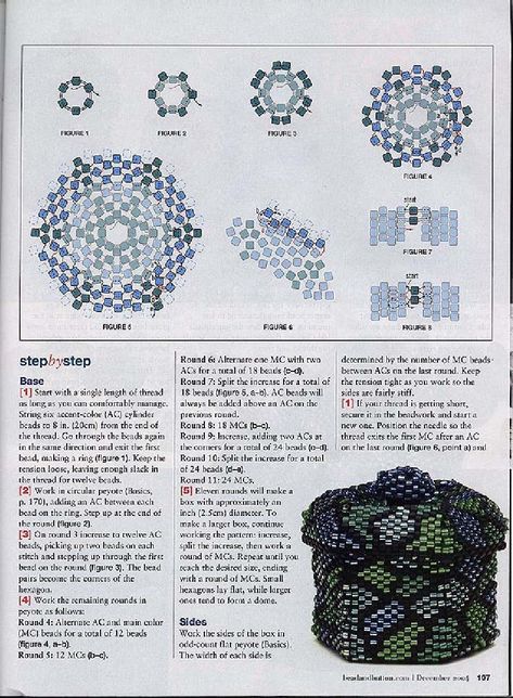 Beaded Snowflakes Ornament, Bead Bottle, Brick Stitch Patterns, Seed Bead Projects, 3d Beading, Beaded Braclets, Bead Weaving Tutorials, Seed Bead Crafts, Beadwork Tutorial