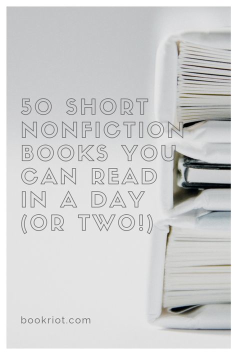 50 short nonfiction books you can read in a day or two. Get your true reading on. book lists | short books | short nonfiction books | nonfiction to read | reading lists Books For Winter, Funny Sayings And Quotes, Well Read Woman, Weekend Routine, What Should I Read Next, Books Nonfiction, Bookstagram Ideas, Reading Club, Best Writing