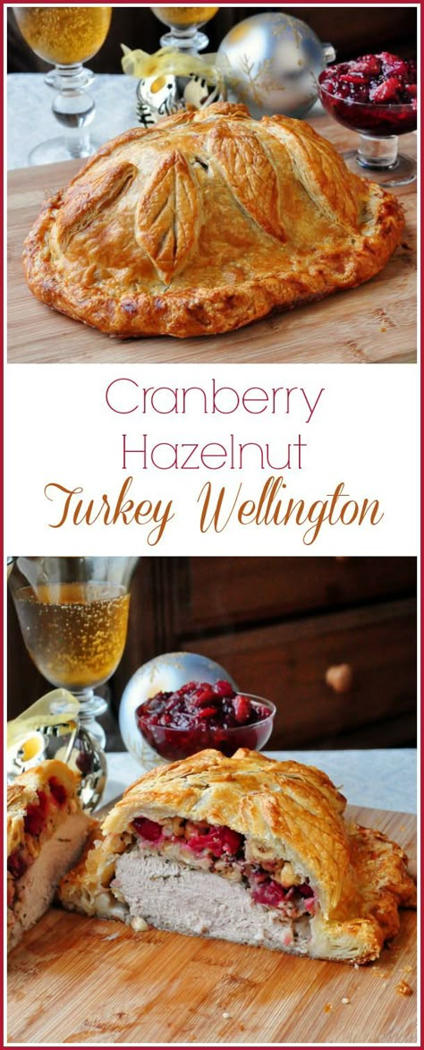 Fancy Thanksgiving Recipes, Alternative Thanksgiving Dinner Ideas, Christmas Entree, Turkey Wellington, Cranberry Turkey, Wellington Recipe, Fall Prep, Turkey Ideas, Turkey Dishes