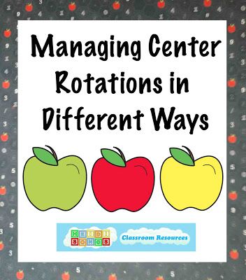 Heidisongs Resource: Managing Center Rotations in Different Ways Kindergarten Center Rotation, Learning Centers Kindergarten, Center Rotation Charts, Classroom Learning Centers, Classroom Management Preschool, Hello School, Center Management, Center Rotations, Reading Stations