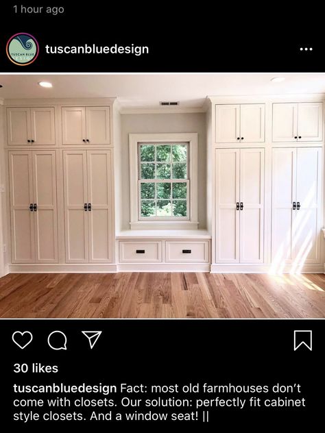 Built In Closet Window Seat, Built In Wardrobe Ideas Around Window, Built In Closet With Window Seat, Wall Closet Built In, Bedroom Wall Closet Built Ins, Built Ins In Closet, Fitted Wardrobe Around Window, Bedroom Built In Wardrobe Around Window, Built In Wardrobe With Window Seat