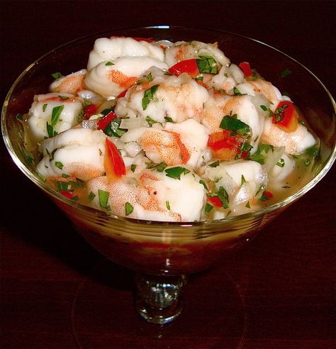 CEVICHE! ~ Costa Rican Style Costa Rican Food, Ceviche Recipe, Oyster Recipes, Elegant Appetizers, Rican Food, Shrimp Ceviche, Lunch Bowl, Amazing Appetizers, Seafood Salad