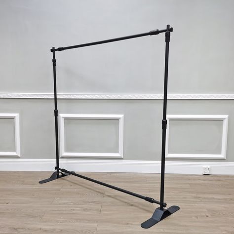 FixtureDisplays Photo Backdrop Stand Heavy Duty Banner Holder Adjustable Photography Poster Stand Height Photo Booth | Wayfair Banner Holder, Quilt Design Wall, Photo Backdrop Stand, Promotion Table, Pop Up Frame, Conference Ideas, Exhibit Ideas, Photo Booth Background, Banner Stand