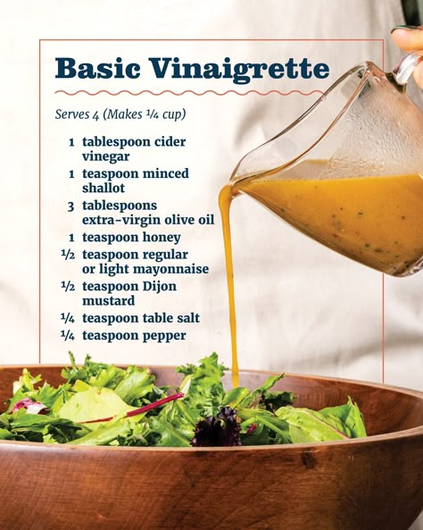 Basic Vinaigrette Recipe, Basic Vinaigrette, Cowboy Casserole, Salad Dressing Recipes Healthy, Homemade Sauce Recipes, Vinaigrette Recipe, Salad Dressing Recipes Homemade, Vinaigrette Recipes, Homemade Salads