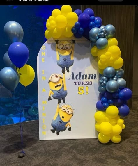 Minions Decorations Party, Minion Themed Birthday Party Decorations, Minions Backdrop, Minion Balloons Decorations, Minion Themed Birthday Party, Minions Birthday Party Decorations, Minion Party Decorations, Minion Balloons, Minions Birthday Theme