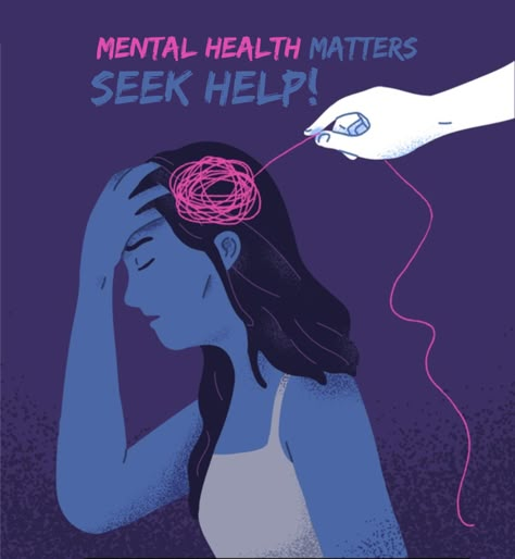 World Mental Health Day on Behance Mental Health Awareness Poster, Mental Health Artwork, Health Awareness Poster, Health Illustration, Positivity Challenge, Health Posters, Mental Health Poster, Mental Health Posters, Health Poster