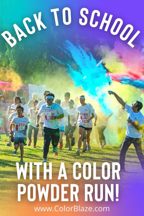 School Color Run Elementary, Color Run Fundraiser, Pta Fundraiser Ideas, Color Run Ideas, Color Run Shirts, Welcome Students Back To School, School Spirit Ideas, Pta Events, Art Explosion