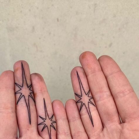 Small Fine Line Star Tattoo, Hand Silhouette Tattoo, Tattoo Palm Hand, Space Filling Tattoos, Small Palm Tattoo, Inner Hand Tattoo, As It Was Tattoo, Tattoos For 3, All Body Tattoo