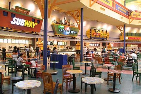 Food Court Design Outdoor, Food Court Concept, Liminal Places, Food Court Design, Restaurants Design, Airport Food, Scenery Ideas, Mall Food Court, Food Courts