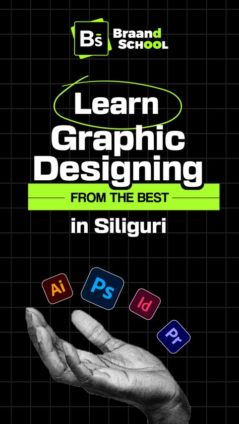 Learn Graphic Design, UI/UX, video-editing and motion Graphics at Braand School, Siliguri. Graphic Designer Advertisement Flyer, Graphic Design Quotes Creativity, Graphic Design Course Poster, Course Poster Design, Video Editing Course, Motion Graphics Trends, S Graphic Design, Webinar Design, Learn Graphic Design