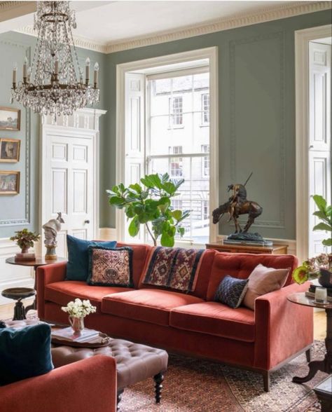 Georgian Living Room, Edwardian Living Room, London Living Room, English Living Room, Georgian Interiors, New House Living Room, Victorian Living Room, Country Living Room, Transitional Living Rooms