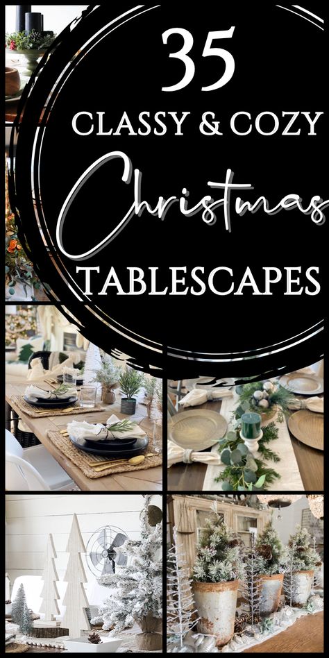 Christmas Table Settings Boho, Boho Christmas Table Decor, Modern Christmas Centerpieces For Table, Neutral Christmas Dining Table Decor, Rustic Christmas Dining Table Decor, Christmas Farmhouse Table Decor, Minimalist Christmas Dining Table Decor, Kitchen Table Christmas Decor Ideas, Neutral Christmas Tablescapes