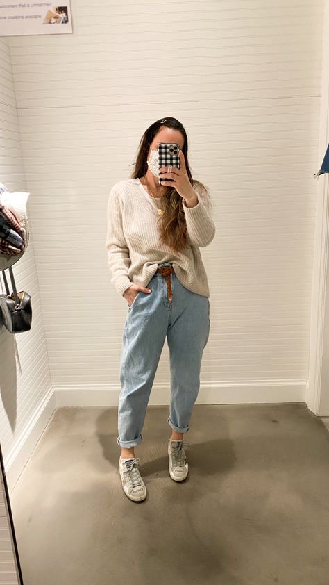 Paperbag denim Influencer, Mom Jeans, Street Style, Pants, Trousers