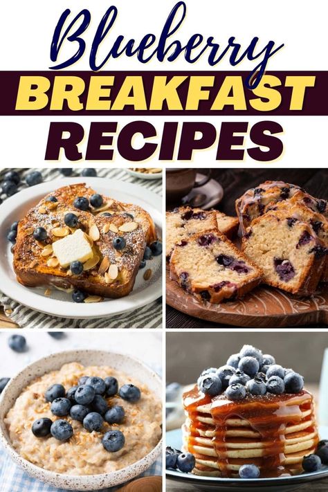 Make your morning extra cheerful and bright with these blueberry breakfast recipes. From scones to pancakes to oatmeal bars, blueberries make breakfast so much sweeter. Blueberry For Breakfast, Breakfast Recipes With Blueberries, Breakfast Ideas Blueberries, Breakfast Ideas With Blueberries, Breakfast With Blueberries, Blueberry Breakfast Recipes, Krusteaz Pancake Mix, Buns Recipe Easy, Blueberry Recipes Breakfast