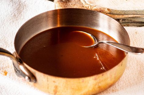 Chicken Demi-Glace Recipe Chicken Demi Glace Recipe, Demi Glaze Recipe, Demi Glaze Sauce, Demi Glaze, Seasoning Blends, Gravy Sauce, Mix Recipes, Vegetable Puree, French Cooking