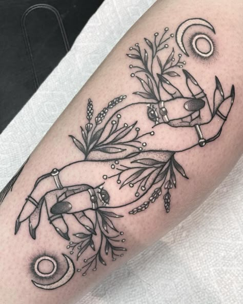 Magic Hands Tattoo, As Above So Below Tattoos, Witchy Wrist Tattoo, As Above So Below Tattoo Symbols, As Above So Below Meaning, As Above So Below Hands, Witchy Tattoo Sleeve, Witch Hands Tattoo, Tattoo Of A Hand