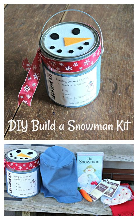 Daycare Christmas Gifts, Kindergarten Party Ideas, Build A Snowman Kit, Daycare Gift Ideas, Snowman Building, Christmas Diy Gift Ideas, Outdoor Snowman, Kindergarten Party, Vendor Fair