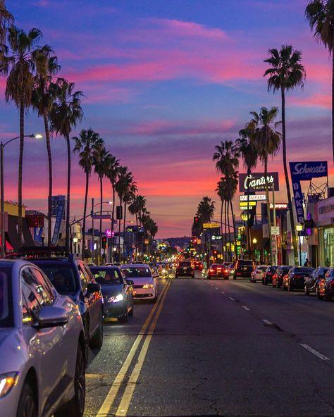 LOS ANGELES | Travel community’s Instagram profile post: “✨Some cotton candy for your Thursday... 👋🏻🍬🌴✨ Post by 📸 @lenafound 😍 ✨ ✈Mark your photo with tag #losangelesworld and we`ll post it! ✨ #LA…” Los Angeles Sunset, Los Angeles Wallpaper, Los Angeles Aesthetic, Los Angeles Hollywood, Los Angeles Travel, Sunset Boulevard, California Vibe, West Hollywood California, Los Angeles City