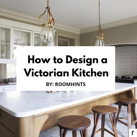 Learn all about what makes a Victorian Kitchen a fabulous design style for your kitchen remodel. Heirloom Interior Design, Kitchen Victorian Modern, Victorian Kitchen With Fireplace, 1900 Victorian Kitchen, Victorian House Remodel Before And After, Victorian Home Kitchen Ideas, Kitchens In Victorian Houses, Authentic Victorian Kitchen, Modern Victorian Farmhouse Kitchen