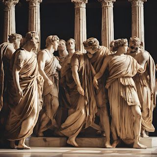 Pen and Plot: The Role of the Chorus in Ancient Greek Tragedy Ancient Greek Theatre Aesthetic, Greek Theatre Aesthetic, Greek Tragedy Aesthetic, Prom Preparation, Greek Chorus, Greek Plays, Ancient Greek Theatre, Greek Theater, Mists Of Avalon