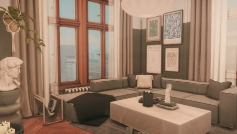 Felixandre X Harrie, Sims 4 Penny Pizzazz Apartment, Sims 4 Brooklyn Apartment, Sims 4 Aesthetic Apartment, Felixandre Sims 4, Sims 4 Apartment Build, Sims 4 New York, Sims 4 New York Apartment, Sims 4 Apartments