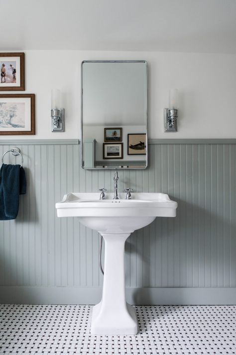 alisonmoorephotographywichitaphotographer-41 Painted Beadboard Walls Bathroom, Modern Beadboard Walls Bathroom, Powder Bathroom Beadboard, Bead Board Walls Bathroom, Beadboard Bathroom Height, Installing Beadboard In Bathroom, Beadboard Accent Wall, Stained Beadboard, Painted Beadboard