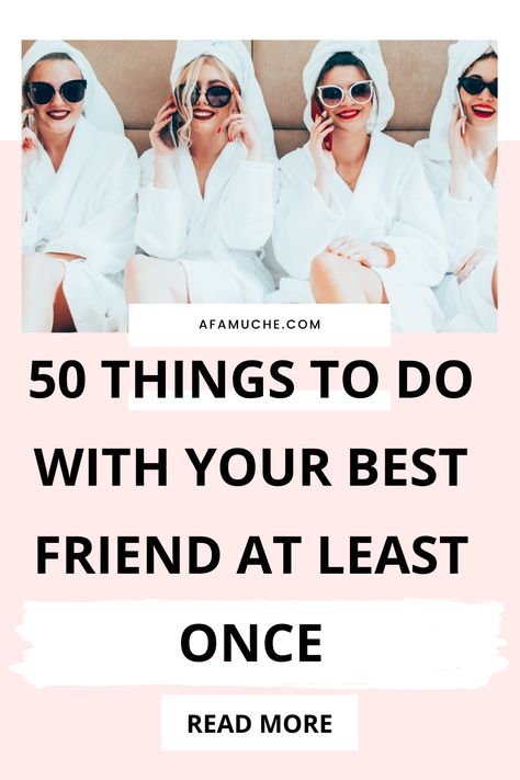 Exciting Things To Do With Friends, Best Friend Day Ideas, Bored With A Friend, Things To Do With Best Friend, Ladies Night Party Themes, Things To Do With Your Best Friend, Ideas With Bestie, Do With Your Best Friend, Solo Life