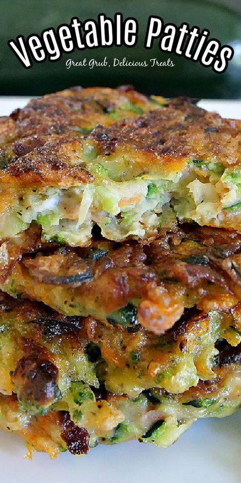 Closeup shot of vegetable patties stacked atop one another. Potato Veggie Patties, Mushroom Patties Recipe, Air Fryer Veggie Patties, Spinach Patty Recipes, Vegetable Patties Healthy, Broccoli Pattie’s, Fried Vegetable Patties, Spinach Patties Recipes, Vegetable Patties Recipe