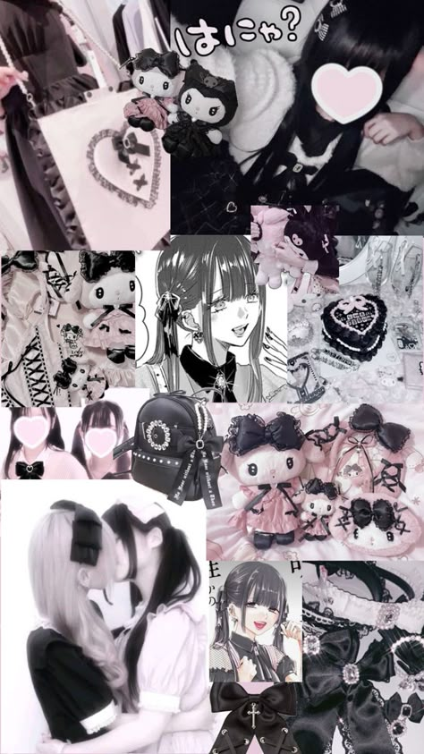 Jirai Kei Wallpaper, Aspen Core, Idk Wallpaper, Cute Gothic Outfits, Ouji Style, Landmine Girl, Wallpaper Gothic, Pink Emo, Just Little Things