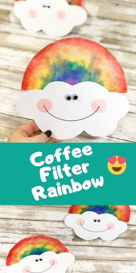 Weather Crafts, Rainbow Activities, Preschool Spring, March Crafts, Rainbow Craft, April Crafts, Weather Theme, Art Projects For Adults, Spring Preschool