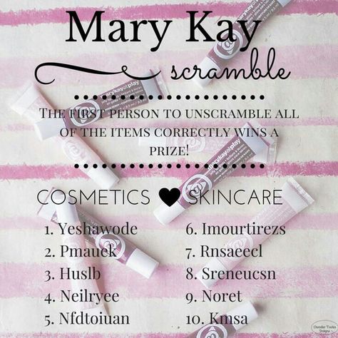 Mary Kay Facebook Party Games, Mary Kay Party Games, Mary Kay Online Party, Mary Kay Games, Mary Kay Hostess, Mary Kay Facebook Party, Mary Kay Business Ideas, Mary Kay Printables, Mary Kay Tips