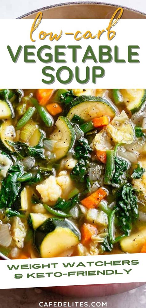 Chicken Broth With Vegetables, Weight Watchers Chicken Vegetable Soup, Soup With Lots Of Vegetables, Low Carb Vegetable Soup Crock Pot, Broth Based Vegetable Soup, Mixed Vegetable Soup Recipes, Low Sodium Vegetable Broth, Chicken Broth Vegetable Soup, Low Cal Veggie Soup