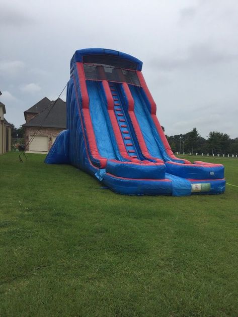 Fun Jumps Lafayette La Waterslides Backyard, Backyard Sweet 16, 13 Birthday Ideas, Blow Up Water Slide, Summer Sleepover, Bounce Castle, Jump House, Water Slide Rentals, Bounce House With Slide