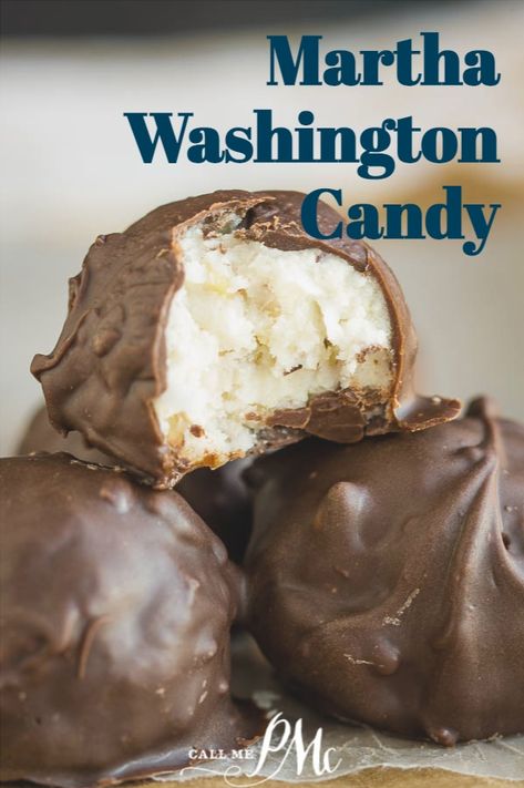 Martha Washington Candy is a classic candy made with chocolate, coconut and pecans. I simplify the recipe without losing any of that classic taste! #candy #Christmas #Christmascandy #chocolate #nougat #pecans #coconut #pecancoconutcandy #recipe Candy Coating Recipe, Martha Washington Candy, Thanksgiving Board, Candy Homemade, Holiday Candies, Christmas Candy Easy, Easy Christmas Candy Recipes, Making Candy, Xmas Candy