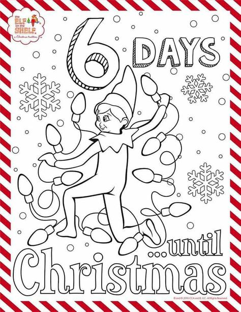 Elf On The Shelf Coloring, Coloring Sheets Christmas, Elf On Shelf Printables, Elf Ideas Easy, Elf Crafts, Elf Shelf, Awesome Elf On The Shelf Ideas, Elf On Shelf Ideas, Elf Activities