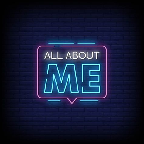 All about me neon signs style text Premi... | Premium Vector #Freepik #vector #logo #technology #icon #template Neon Highlights Instagram Cover, Neon Highlights Cover, Neon Highlight Covers Instagram Me, Neon Highlight Covers Instagram, Me Neon Sign, Me Word, Neon Symbol, New Instagram Logo, Me Logo