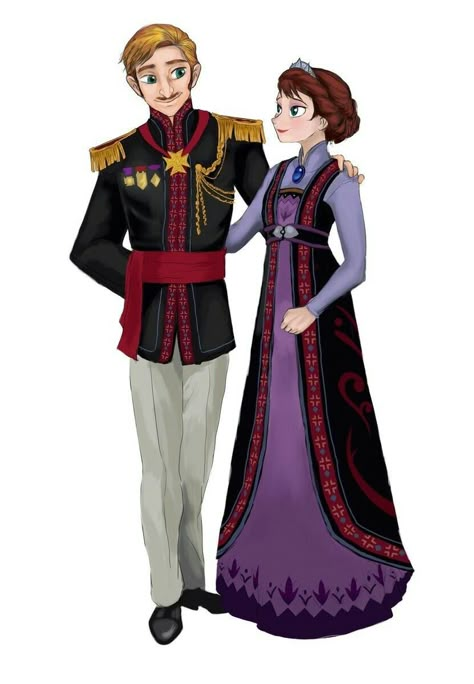 Queen Iduna Frozen, King Agnarr And Queen Iduna, Iduna Frozen, Frozen Costume Ideas, Frozen Jr Costumes, Agnarr And Iduna, King And Queen Costume, King Agnarr, Frozen Play