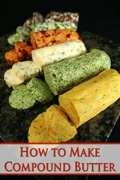 Compound Butter Recipes, Butter Boards, Compound Butter Recipe, Flavored Butter Recipes, Herb Butter Recipe, Butter Recipes Homemade, Butter Board, Compound Butters, Flavored Butters