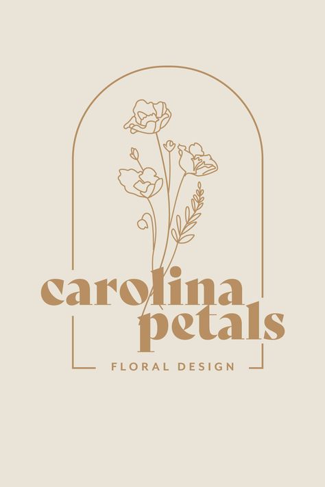 Logo/Brand Design for a Wedding Floral Company Logos With Flowers Graphic Design, Ring Wedding Logo, Floral Design Logos, Flowershop Logo Ideas, Floral Shop Logo Design, Logo Design Floral, Wildflower Logo Design, Floral Company Logo, Flower Logos Ideas