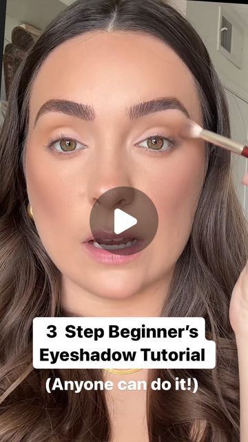 Megan Lombardi | Los Angeles on Instagram: "3-step beginner’s eyeshadow tutorial anyone can do- great for hooded and aging eyes! Send to a friend that struggles with eyeshadow and skips it altogether! Using the @makeupbymario Master Mattes palette. Any similar colors will do! Brush is by @thebkbeauty!   #eyeshadow #tutorial #eyeshadowtutorial #hoodedeyes #agingeyes #makeup #makeupartist" 3 Colour Eyeshadow, How To Apply Eyeshadow For Beginners Natural Hooded Eyes, Applying Eyeshadow Step By Step, Hood Eye Makeup Tutorial, 3 Step Eyeshadow, How Makeup Step By Step, How To Apply Eye Makeup For Beginners, Bare Minerals Eyeshadow Tutorial, Make Up Step By Step Eyes