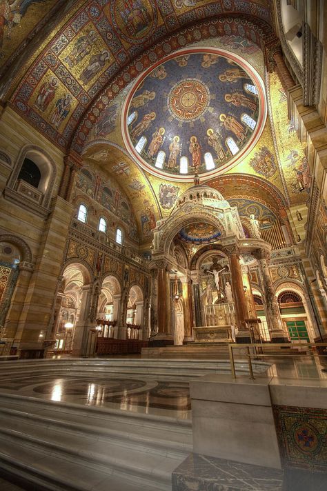 St Louis Cathedral, Meet Me In St Louis, Byzantine Architecture, Cathedral Basilica, Romanesque Architecture, Catholic Churches, Sacred Architecture, Beautiful Churches, Blog Art