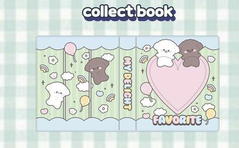 Collect Book Kpop Template, Manualidades Cute, Kpop Binder, Binder Templates, Pc Holder, Paper Doll Printable Templates, Collect Book, Packing Orders, Kawaii Crafts