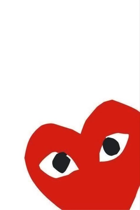 Image Aesthetic Rouge, Red Heart With Eyes Wallpaper, Heart With Eyes Logo, Hearts With Eyes, Red Heart With Eyes, Aesthetic Board Ideas, Cdg Logo, Rouge Aesthetic, Iphone Organisation