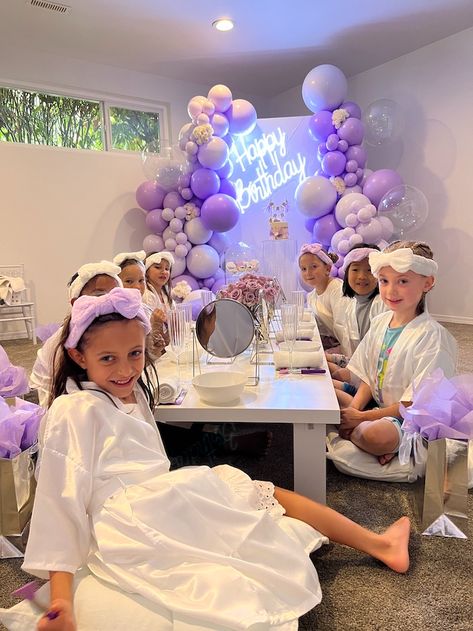 10th Birthday Spa Party Ideas, Spa Party Decor Ideas, Spa For Kids Ideas, 6th Birthday Spa Party Ideas, Diy Spa Birthday Party For Girls Kids, 10 Girl Birthday Party Ideas, Spa Birthday Party Activities, Birthday Party Ideas 9 Girl, Princess Spa Party Ideas